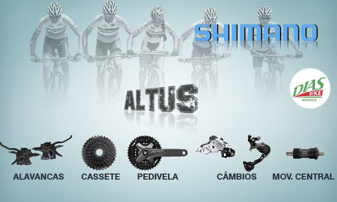 Kit de Transmissão Shimano Altus