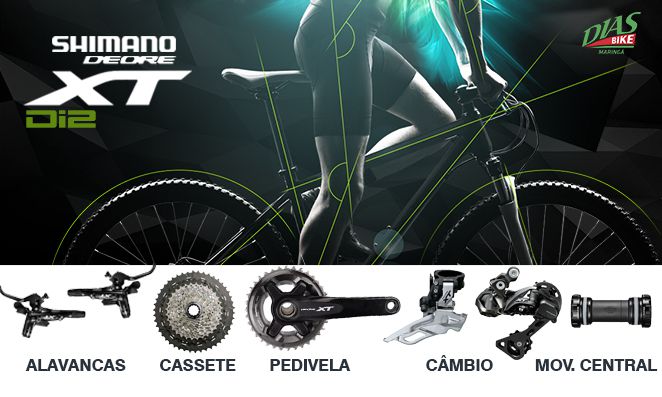Kit de Transmissão Shimano Deore XT Di2