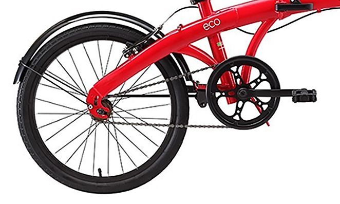 Roda traseira Bicicleta Dobrável