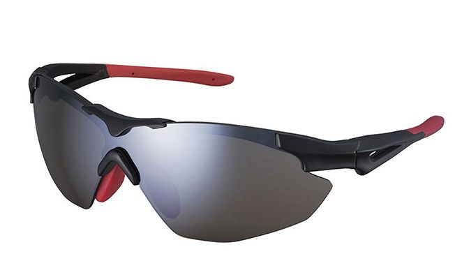 Óculos de ciclismo preto com vermelho