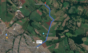 Mapa do trajeto para a Pesqueiro do Alemão, em Maringá-PR Mapa do trajeto para a Pesqueiro do Alemão, em Maringá