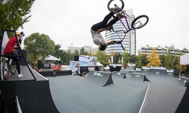 Ciclista BMX na Olimpíada