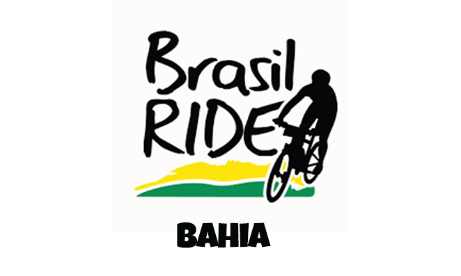 Logo ilustrativo do Brasil Rides Bahia, fundo branco com escritas em preto