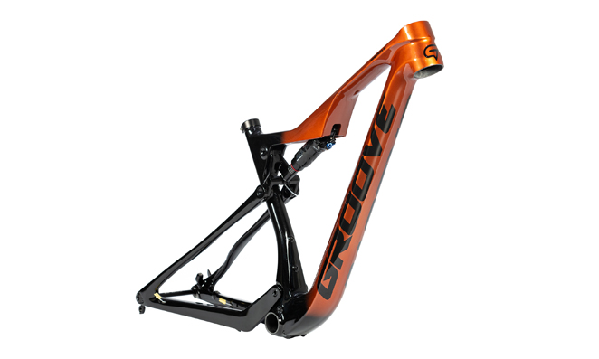 Quadro de uma bicicleta mtb full suspension