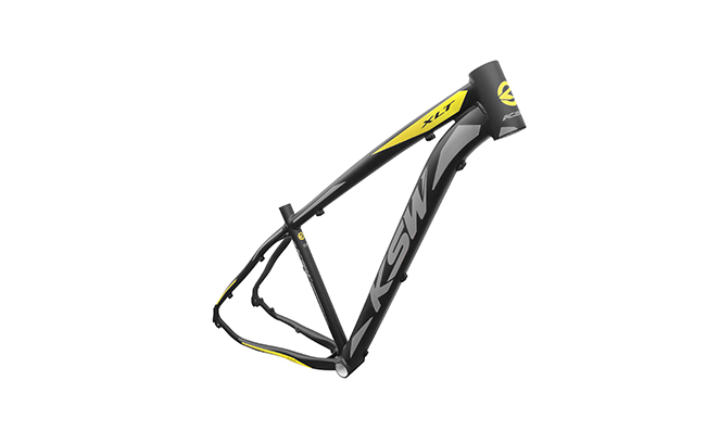 Quadro de uma bicicleta mtb de alumínio