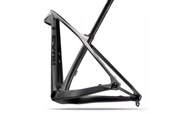 Quadro de uma bicicleta mtb de carbono
