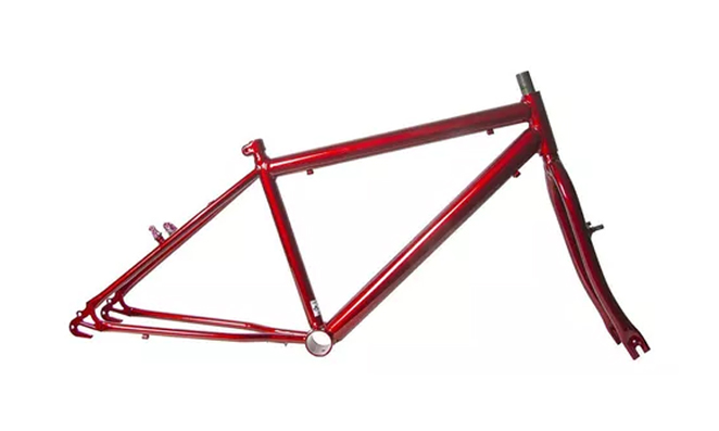 Quadro de uma bicicleta mtb de aço